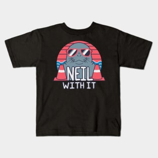 Neil the Seal - Deal With It Kids T-Shirt